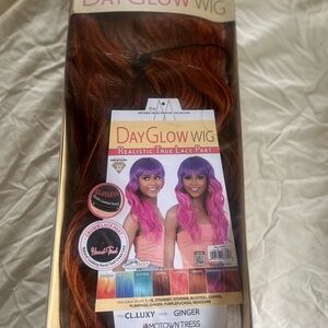 DayGlow Ginger Color Wig (Synthetic)